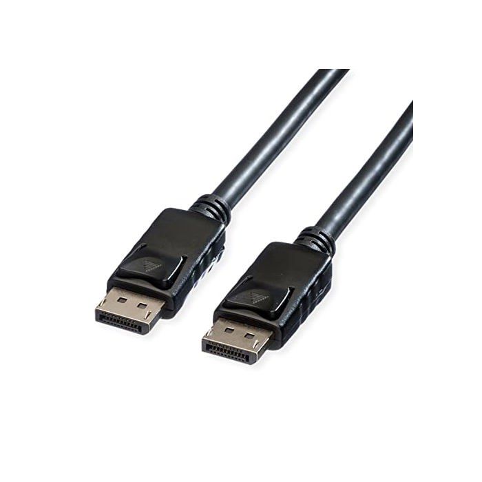 Câble DisplayPort - ROLINE - 3 m - Mâle à mâle - Noir - Compatibilité: Ordinateur portable - Utilisation: Tv