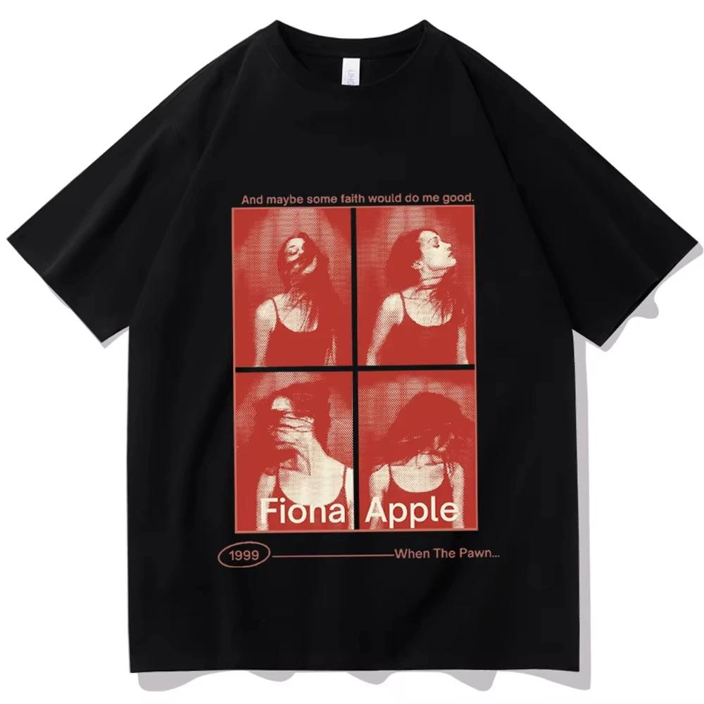 

Fiona Apple Print T-shirt Women s Short Sleeve Casual Women s Men s T-shirt Clothing Street Tops Tees Aesthetic Clothes S