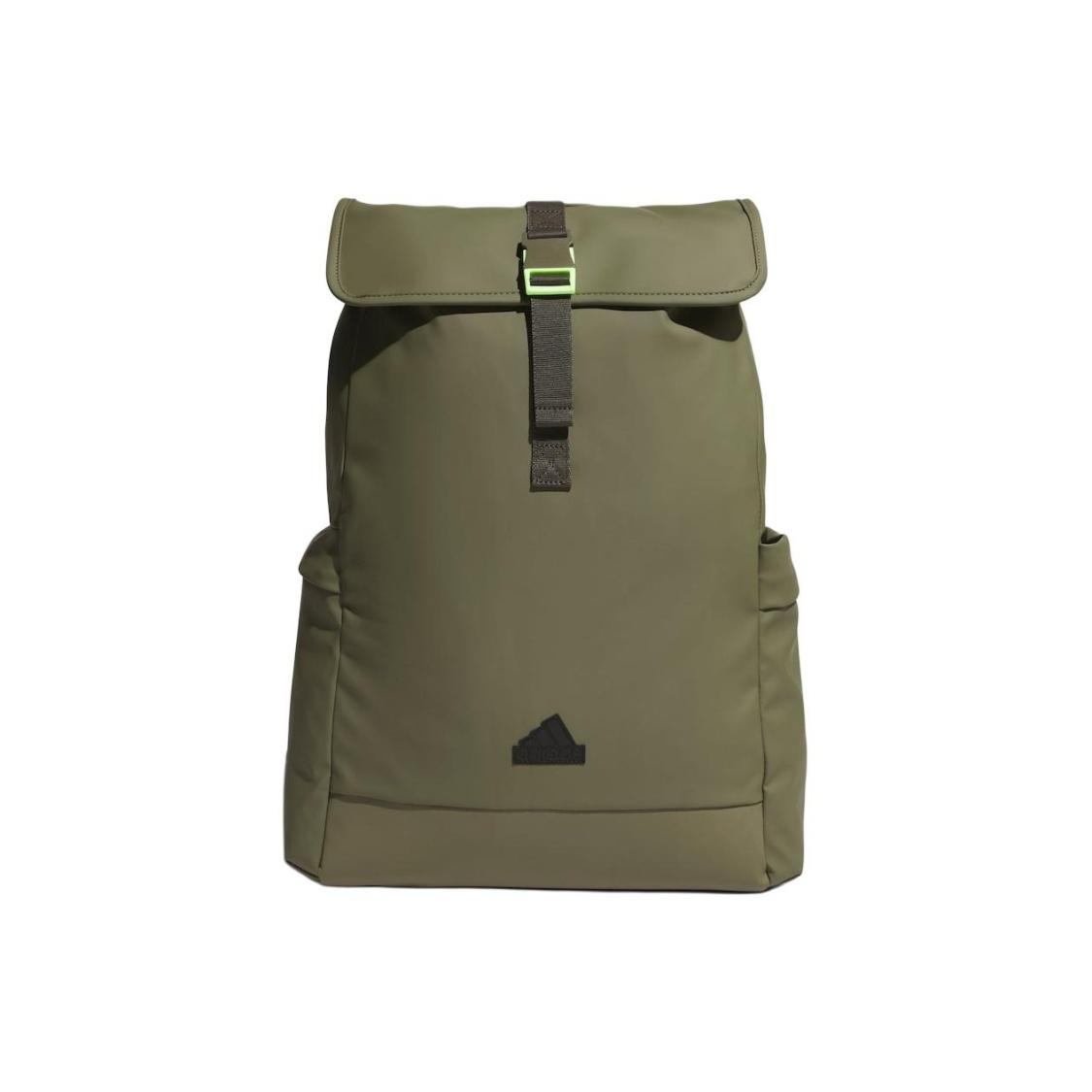 Adidas Polyurethane, Artificial Leather Backpack Regular Unisex Army Green One Size зелёный