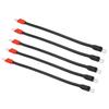 5pcs Golf Cart Battery Cables PVC Sheath Battery Cables 4 Gauge Replacement for Club Car DS 36V 48V Golf Cart