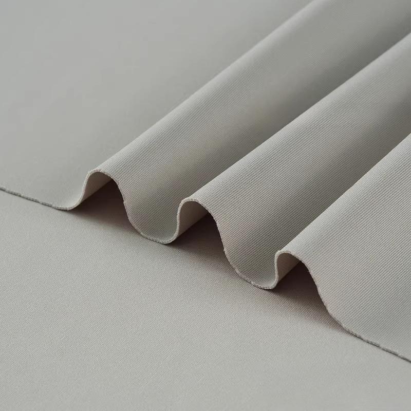 Air Layer Fabric Spring Summer Thin Knit Elastic Soft Breathable Clothing Fabric Cloth Sewing Polyester Spandex Rayon Material
