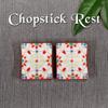 Stylish Kutani Ware Pair Chopstick Rest Yorakute Ceramic Cutlery Made In Japan Set, Design, Rest,