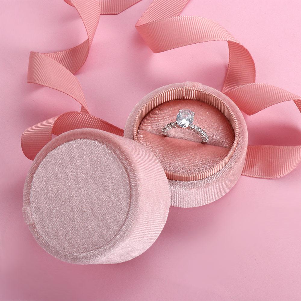 Box Velvet Engagement  Ring Necklace Jewelry Box Displays Box Fashion Accessories Jewelry Display
