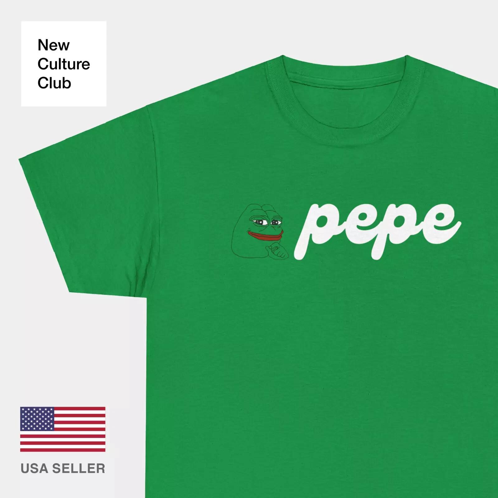 Pepe Meme Coin Crypto Gaming Bull Run T Shirt Tee Clothing Street Fashion Hype L