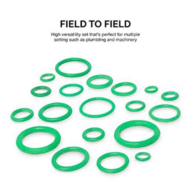 530Pcs F12-NBR R134a-HNBR A/C Rubber O-Ring Car Auto Vehicle Repair Air Conditioning Compressor Seals Assortment Kit 18 Sizes