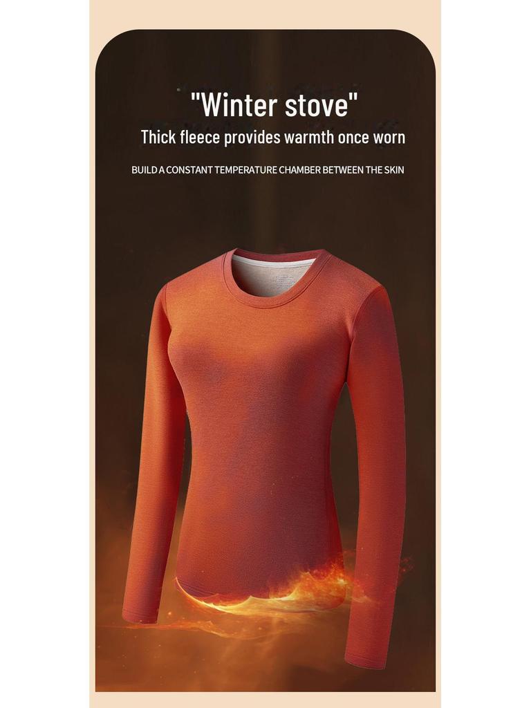 Super Thick & Warm Silk Wool Ladies' Thermal Underwear Set - Plus Velvet for Autumn & Winter