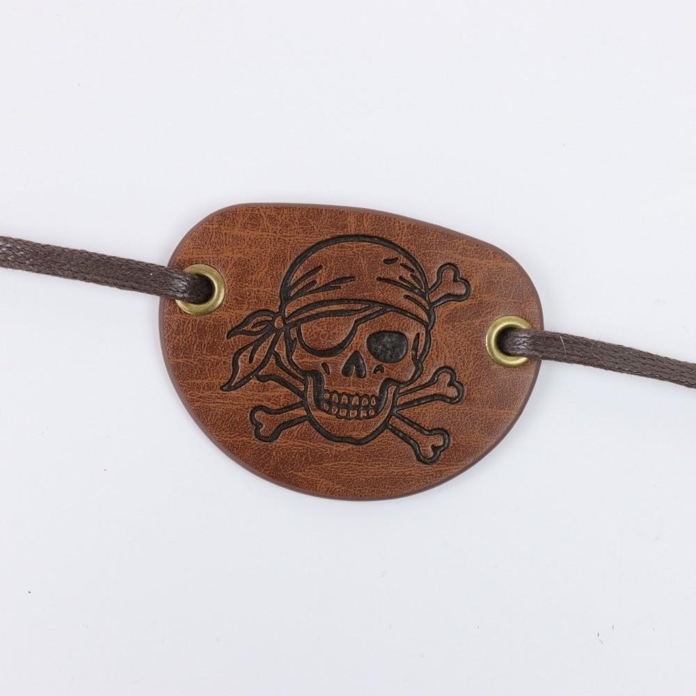 Brass Rivets Pirate Eye Patch Vintage Cosplay Accessory Creative Eye Mask Medieval Costume