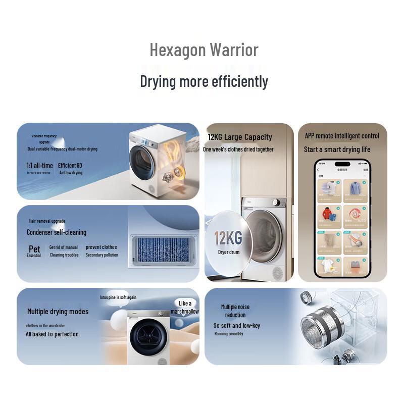 Hisense 12kg Dual-Engine Heat Pump Dryer