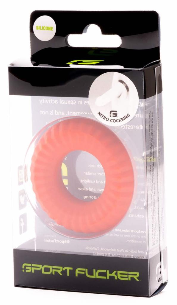 Cockring NITRO 25mm Rouge - Sport Fucker - Cockrings Flexibles