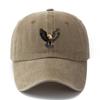 A Stylish And Versatile Baseball Cap Featuring a Printed Eagle Design Suitable for Both Men And Women This Classic Retro Washed