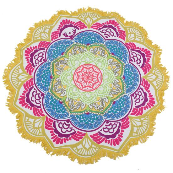 Mandalas Tapestry Lotus Wall Hanging Beach Towel Yoga Mat Blanket Camping Pad