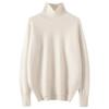 Women's High Neck Wool Sweater: Autumn/Winter Loose, Thick Knit, Versatile Fashion Style