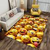 Smiley Faces Emoji Pattern Carpet suitable as a non-slip mat for the living room or bedroom sofa