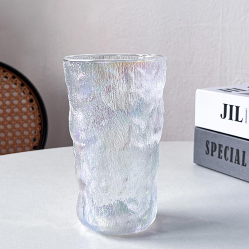 300ml/380ml Premium Cocktail Glass Colorful Beverage Cup Tea Cold Drink Mugs Drinkware Glacier Glass Cup Iced Coffee Latte Mugs