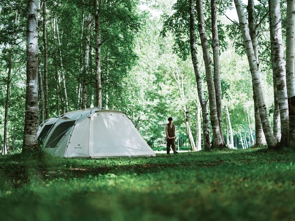 Snow Peak Tent Landlock Ivory Large Family Capacity 6 People