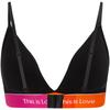 Calvin Klein Rainbow Modern Gravity Wireless Removable Padding Triangle Bra Women underwear Space-Black QF7254-UB1