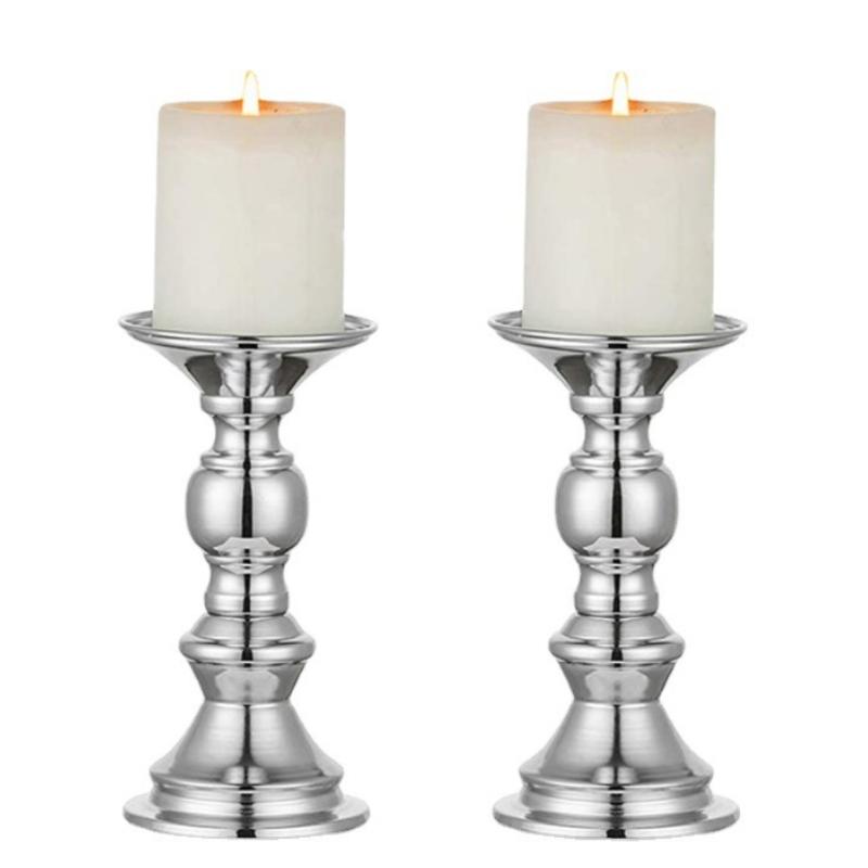 Golden Candle Holders Wedding Table Decorations Metal Stand Candlestick For Wedding Birthday Bar Party Living Room Home Decor