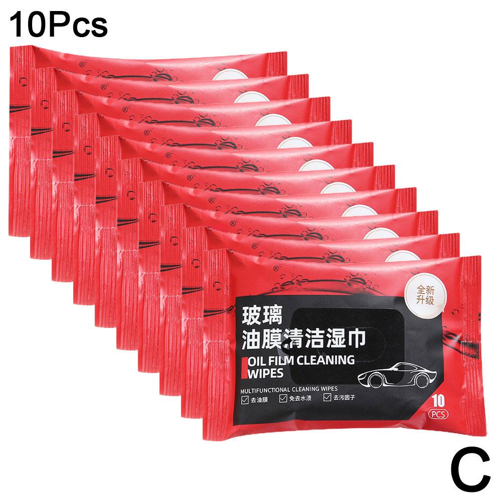 Car Glass Oil Film Removal Wipes  Windshield Glass Cleaner Car Glass Cleaner Wipes Compact Portable Dusting Wipes for Cars