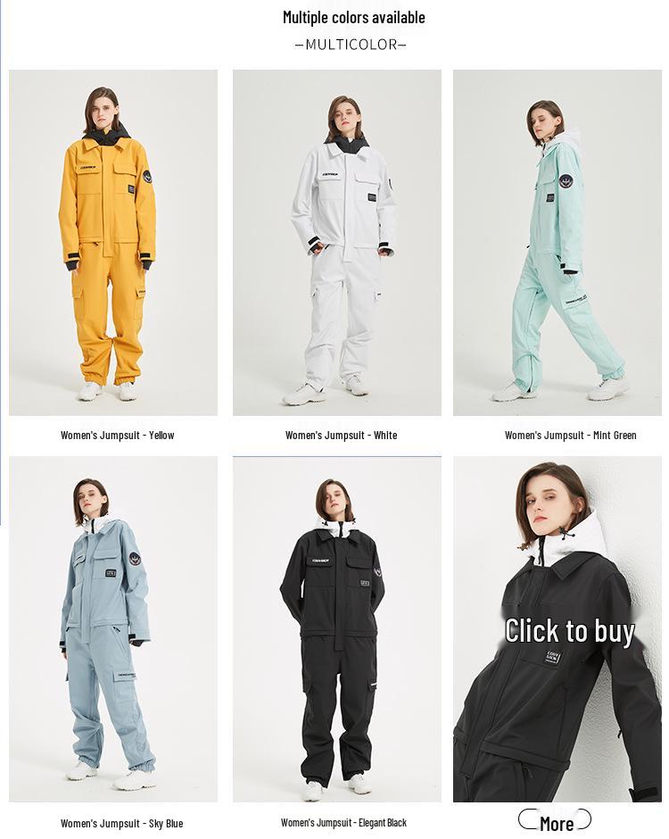 Unisex Adult Ski Suit: Windproof, Waterproof, Warm Snowboard Set for Couples