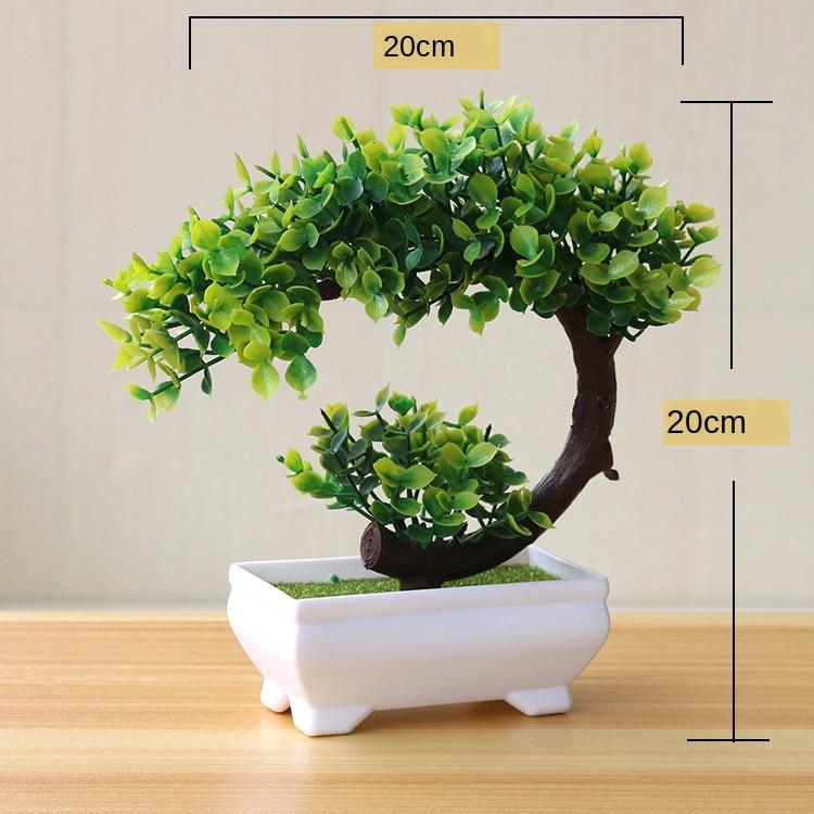 Artificial Plants DIY Simple Bonsai Small Tree Fake Plants Fake Flowers Potted Ornaments Bathroom Home Decor Hotel Garden Decor