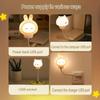 New USB Night Light 3 Mode Smart Remote Control Light Cartoon LED Night Lamp Bear Rabbit for Bedroom Decor Bedside Lamp