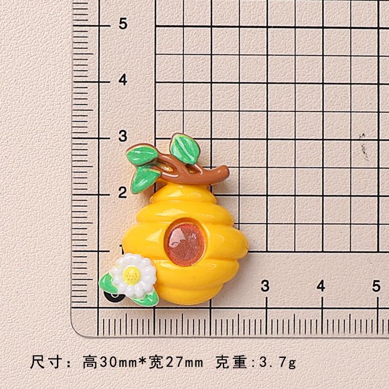 New Cute Little Bear Bee Honey Pot Series Flat Back Resin Scrapbooking DIY Jewelry Craft Decoration Accessories