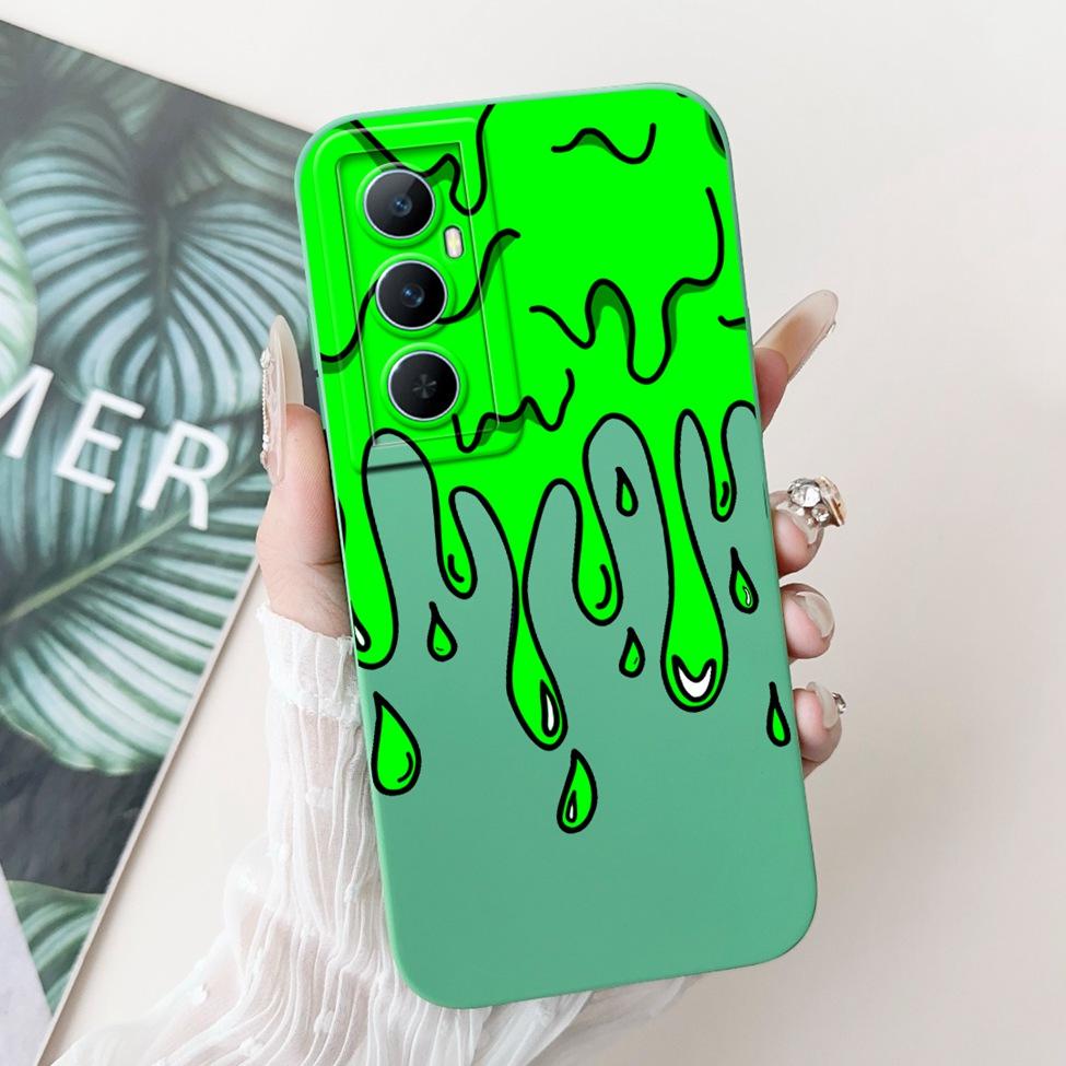 Funda For Realme C65 RMX3910 Back Cover For Realme C65 4G Case Shockproof Luxury Flowers Cute Cartoon Cool Silicone Bumper Coque