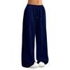 Damen Weitbeinige Sporthose, Lockere Straight-Leg Freizeithose, Sportliche Jogginghose