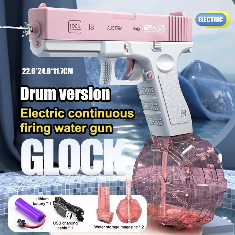 Large Capacity Water Spray Gun Summer Entertainment Water Gaming Toy Fully Automatic Water Gun Outdoor Swimming Pool Toys