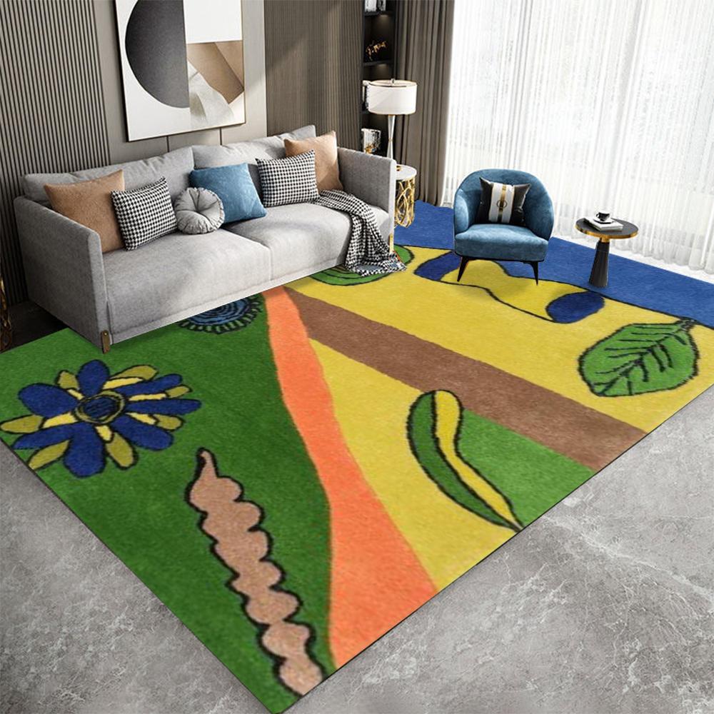 1ks Zábavný Graffiti Koberec Plošný Koberec Omyvatelný Odolný proti Špíně Perfektní do Koupelny Obývacího Pokojí Ložnice pro Kuchyň Domácí Kancelář Dekorace