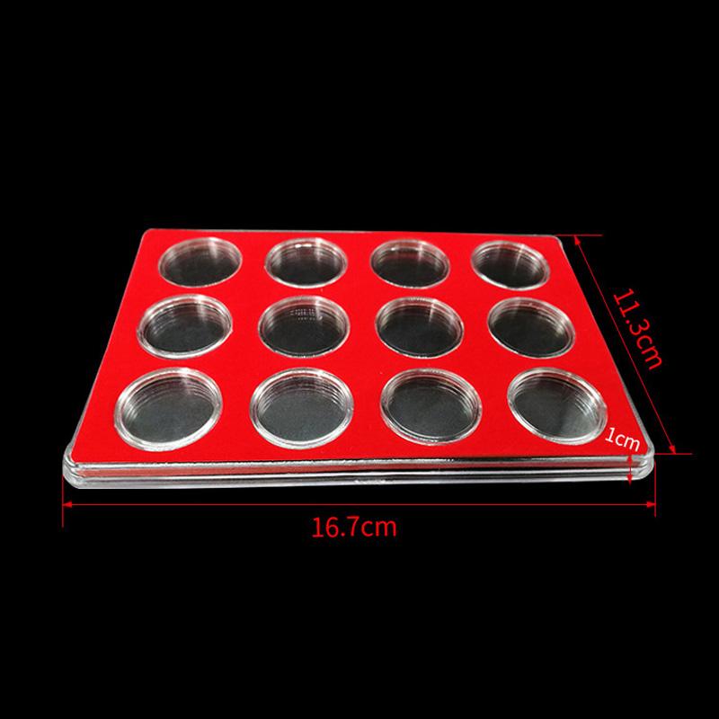 

Protection Coin Collection Case Square Box Holder Display Tray Container Organizer Round Capsule Commemorative