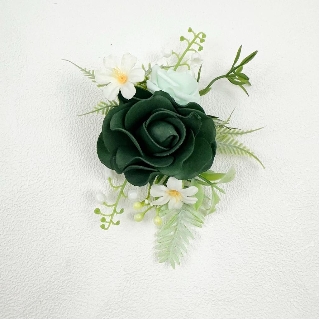 Wedding Corsage with PE Foam Flowers for Groomsmen, Bridesmaids, and Greeters