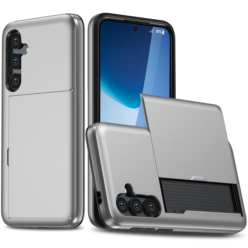 Etui na Samsunga Galaxy S25 FE z uchwytem na karty TPU+PC Tylna pokrywa telefonu