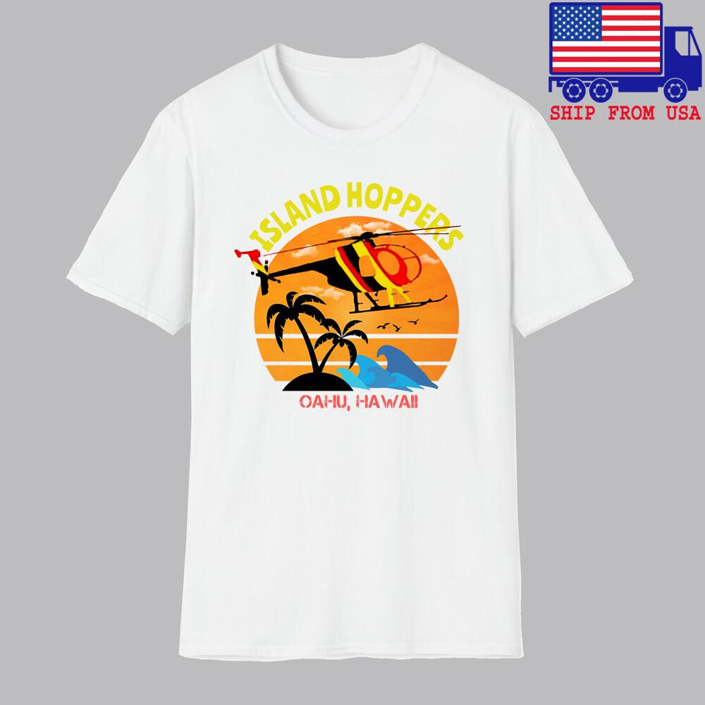Island Hoppers Magnum PI Movie TV Show Men#039;s White Size S5XL Unisex T-Shirt M