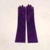 Punk Long Gloves Black/White/Wine Red Performance Mittens Gothic Royal Blue Gloves  Halloween
