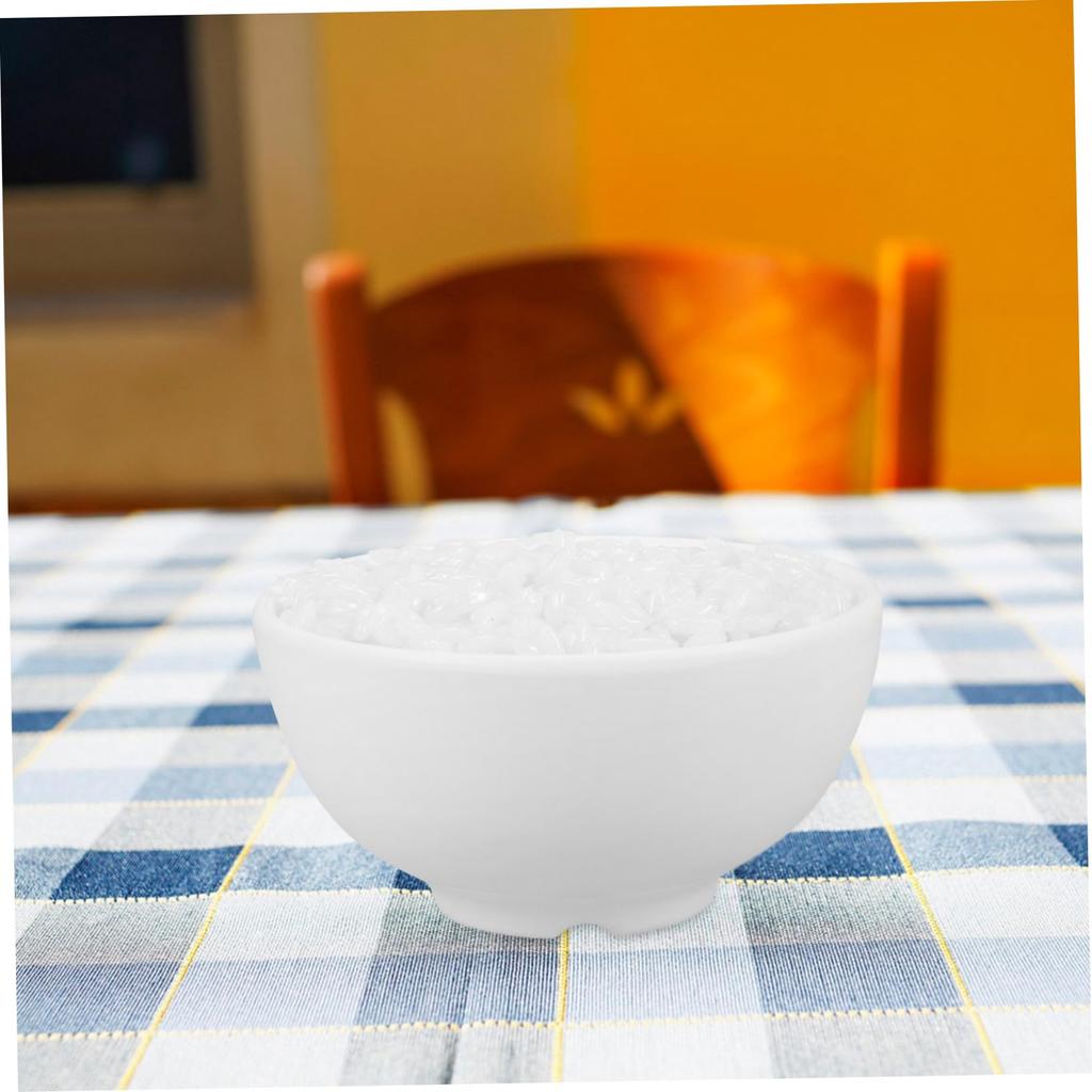 INOOMP Fake Food Model White Rice Food Sample Display Pretend Play Food Toy Decoration