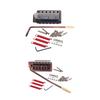 6 String Flat Saddles Single Tremolo Hardtail Bridge System Neck Plate Electric Guitar Part Quick To Installation