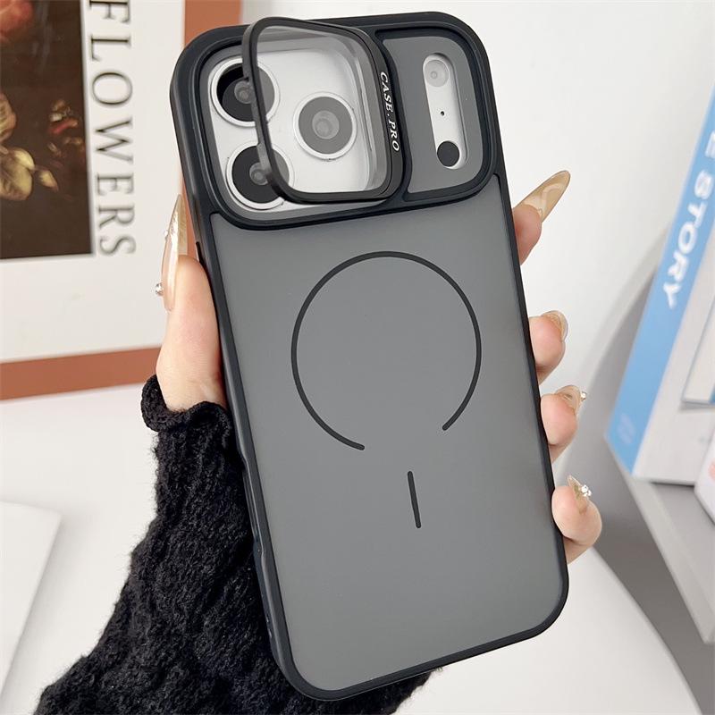

iPhone 17 Pro Max Case with Lens Holder, Compatible with Apple MagSafe 16/15/14 and International Models iPhone 14/13
