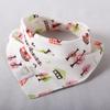 Haklapp Bomull Bandana Haklappar Baby Babador Matning Smock Spädbarn Burp-dukar Tecknad Saliv Handduk Bebis