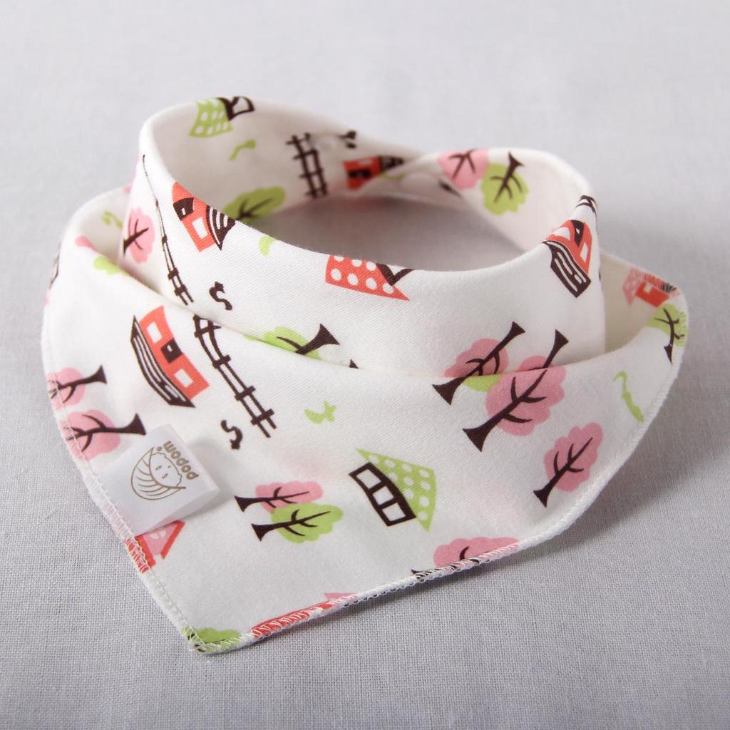 Haklapp Bomull Bandana Haklappar Baby Babador Matning Smock Spädbarn Burp-dukar Tecknad Saliv Handduk Bebis
