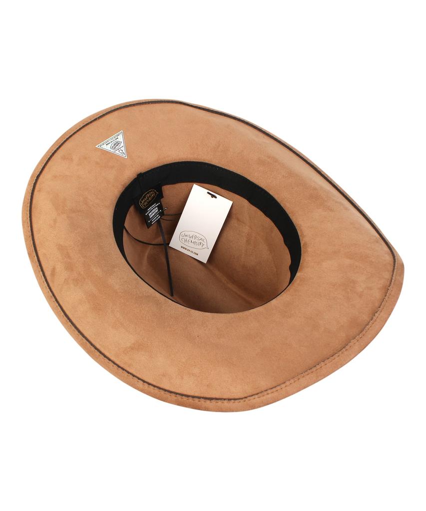 Yunibeosyeolkemiseuteuli Wire Cowboy Suede Beige Long Fedora Fedora