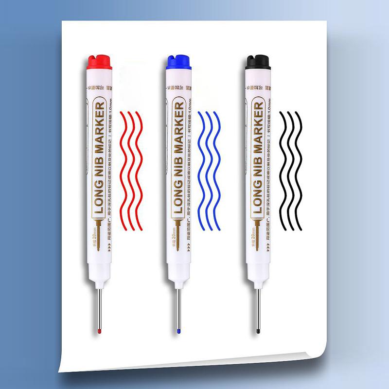 1Pc Long Needle Marker Pen Waterproof Deep Hole Metal Bathroom Woodworking Tile Screw 20Mm Dash Pen Marker Pen