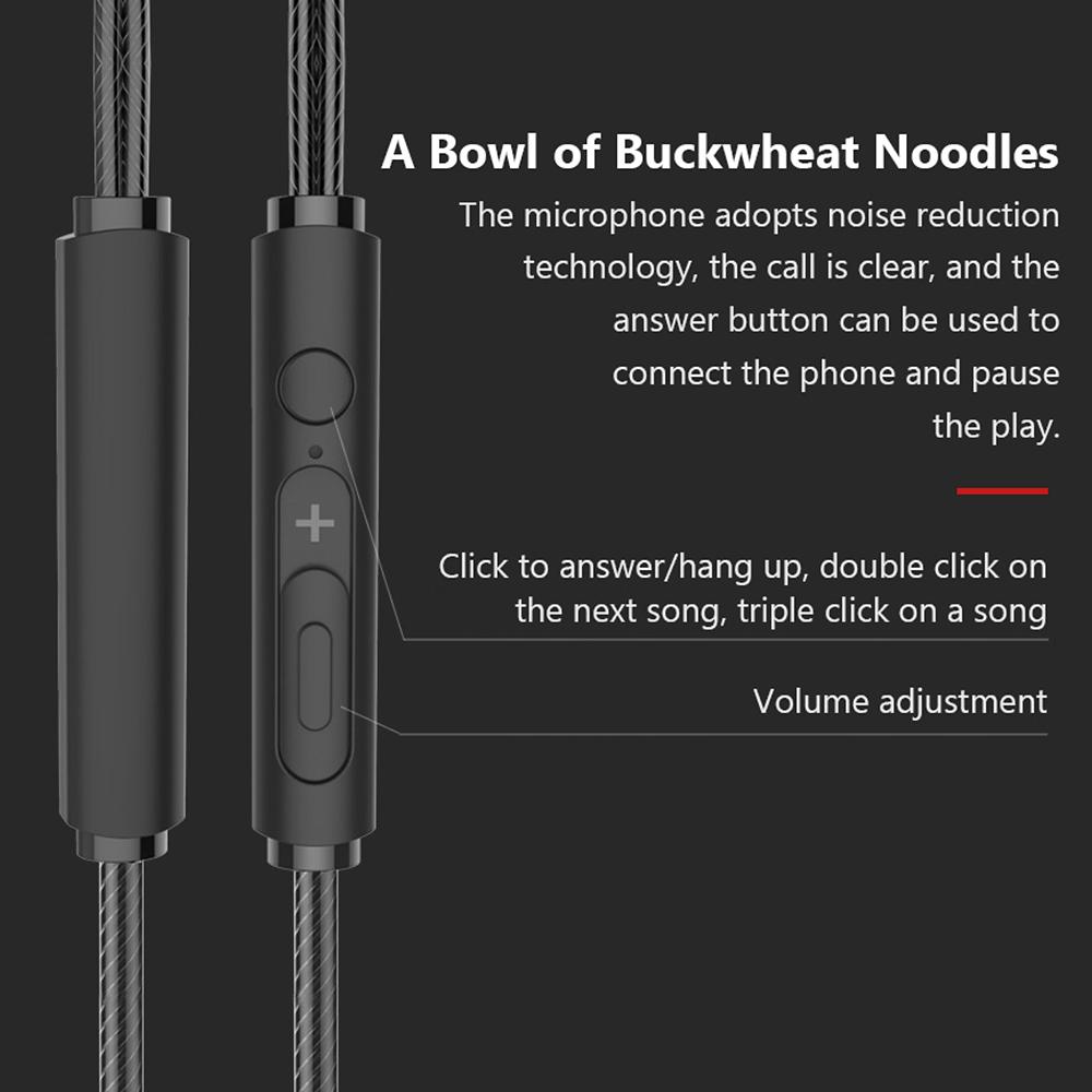 In Ear Headphones Wired Sports Headphones 6D Surround Bass Waterproof Sports Headphones Gaming Headphones Compatible