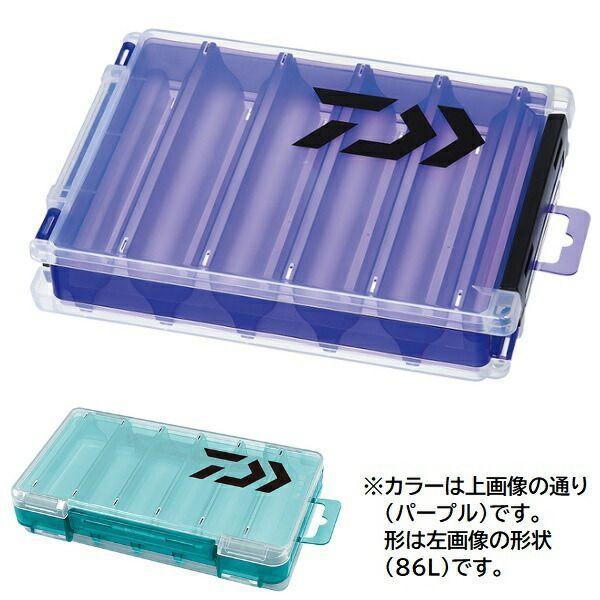 Used Daiwa lure case reversible case RC86L purple