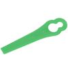 100Pcs Trimmer Plastic Blade Replacement for Garden Lawn Mower 80mm Length 11x7mm Hole Diameter