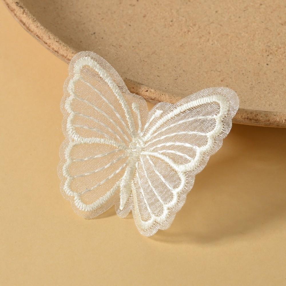 Dreamy Embroidered Mesh Butterfly DIY Handmade Sewing Craft Decoration Lace Patches  for Hat Decor