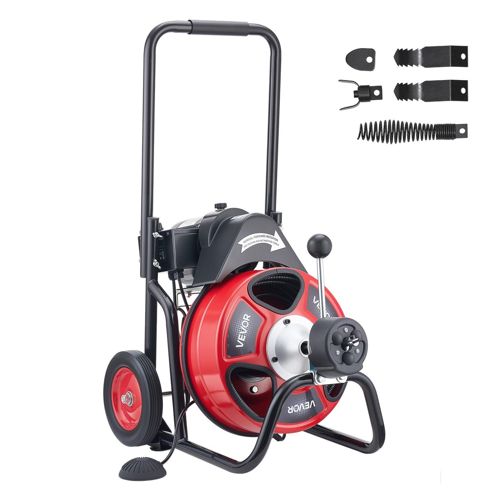 VEVOR Drain Cleaner Machine 30m x