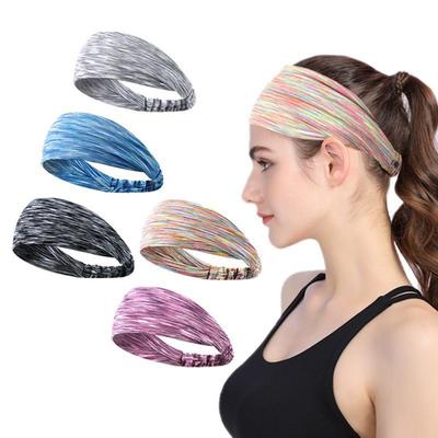 Women's Elastic Stretch Headband Turban Running Wide Sports Head Wrap Yoga Hair Band Accessories