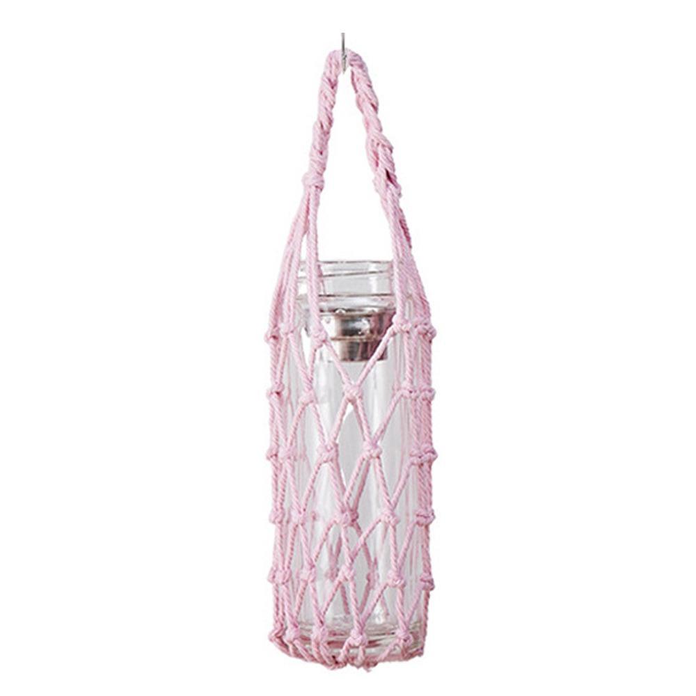 Weave Water Bottle Cover Manual Pouch Visible Bag Useful Cup Sleeve  For Sport Camping Accessories