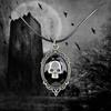 Skull Pendant Jewelry Zinc Alloy Necklace Stylish Design Adjustable Neckchain For Halloween Event Casual Outfit